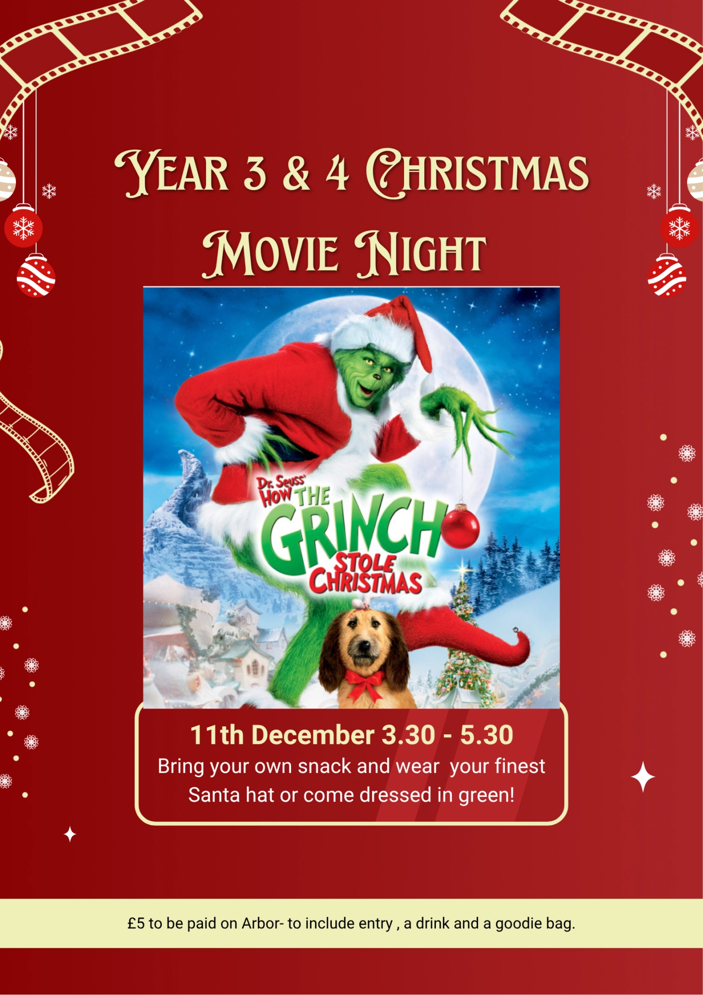 Black Illustrated Christmas Movie Night Poster.png