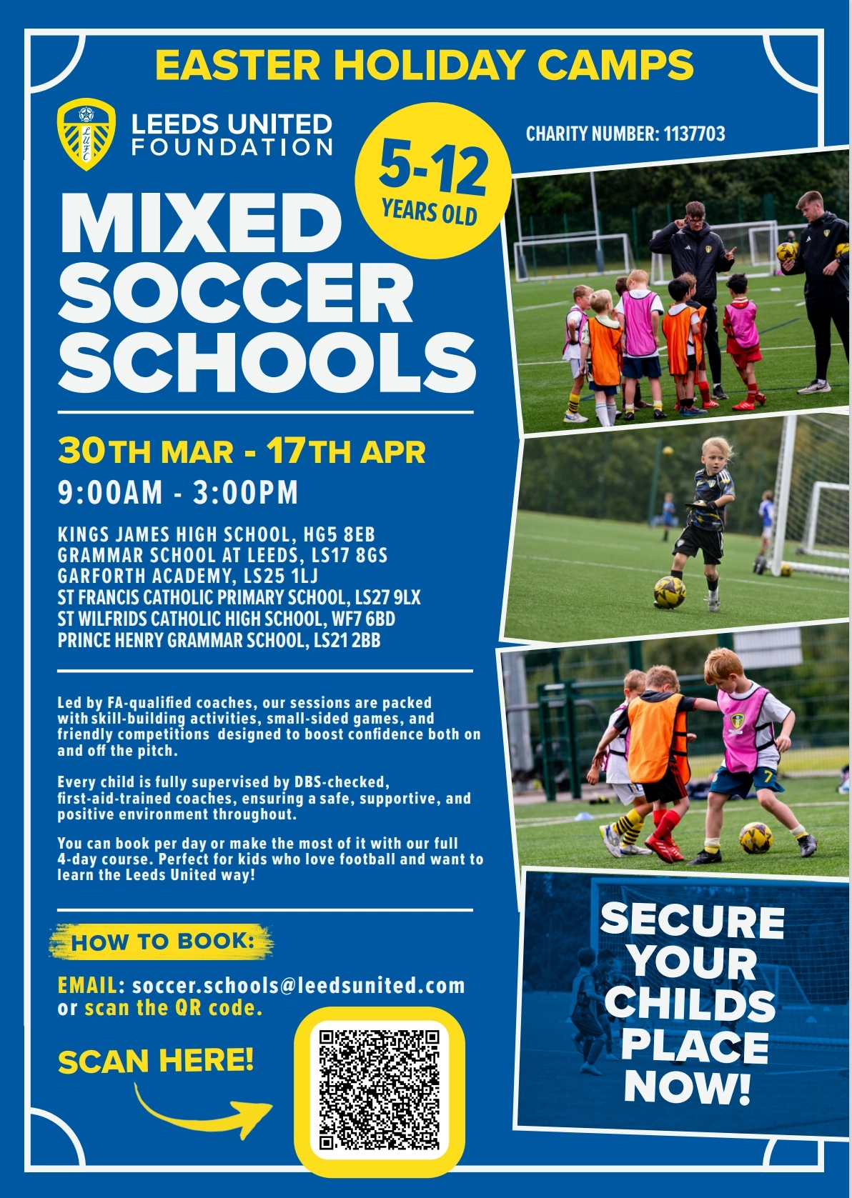 easter soccer school flyer
