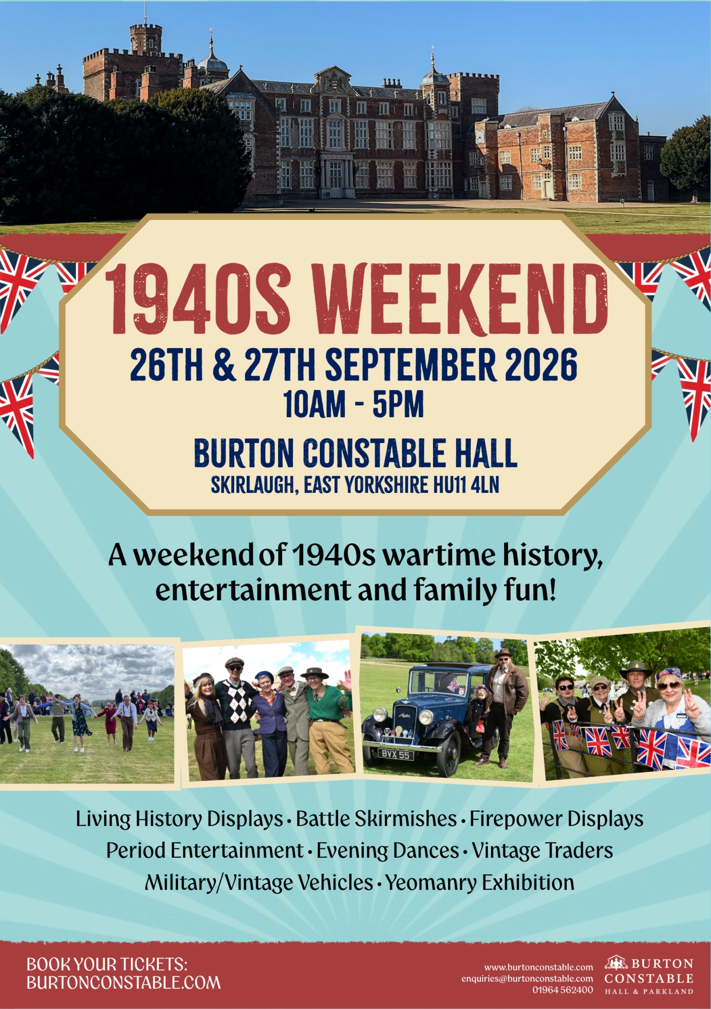 1940s Weekend - Burton Constable Hall